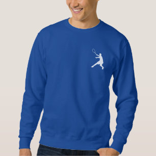 Sweatshirt bleu de l'habillement   du tennis des