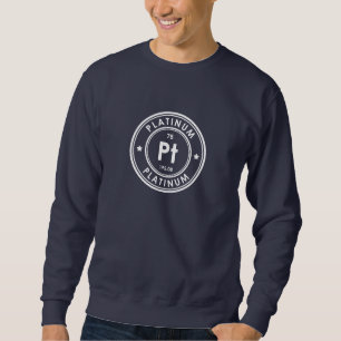 Sweatshirt bleu élément platine