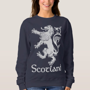 Sweatshirt Bleu marine effréné écossais de lion