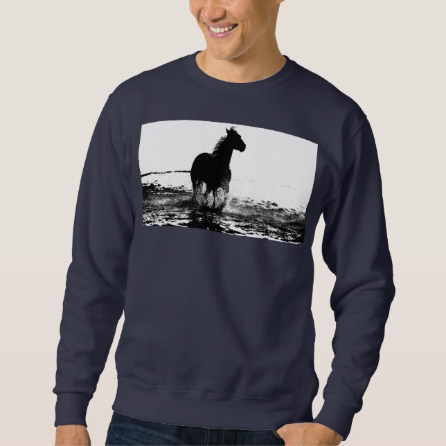 Sweatshirt bleu marine Modèle Ajouter votre texte  (Devant)