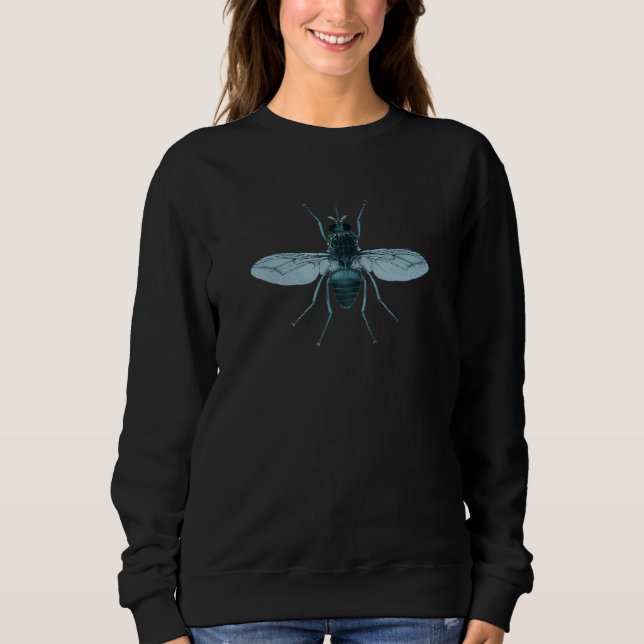 Sweatshirt Bleu mouche (Devant)