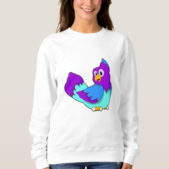 Sweatshirt bleu perroquet (Devant)
