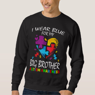 Sweatshirt Bleu Pour Big Brother Sensibilisation sur l'autism