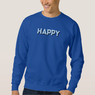 Sweatshirt bleu pour l'habillement homme et femme