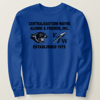 Sweatshirt bleu royal Panther et EW