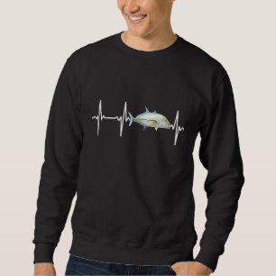 Sweatshirt Bleu Trevally Brise-Coeur Pour Poisson D'Eau Salée