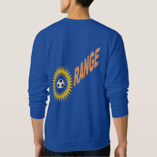 Sweatshirt bleue dos DESIGN SUN ORANGE SPORT