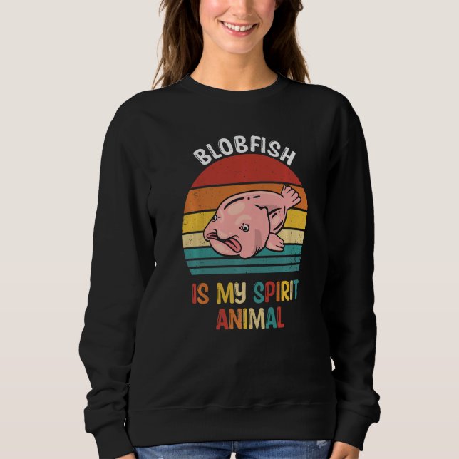 Sweatshirt Blobfish Est Mon Esprit Animal Blobfish (Devant)