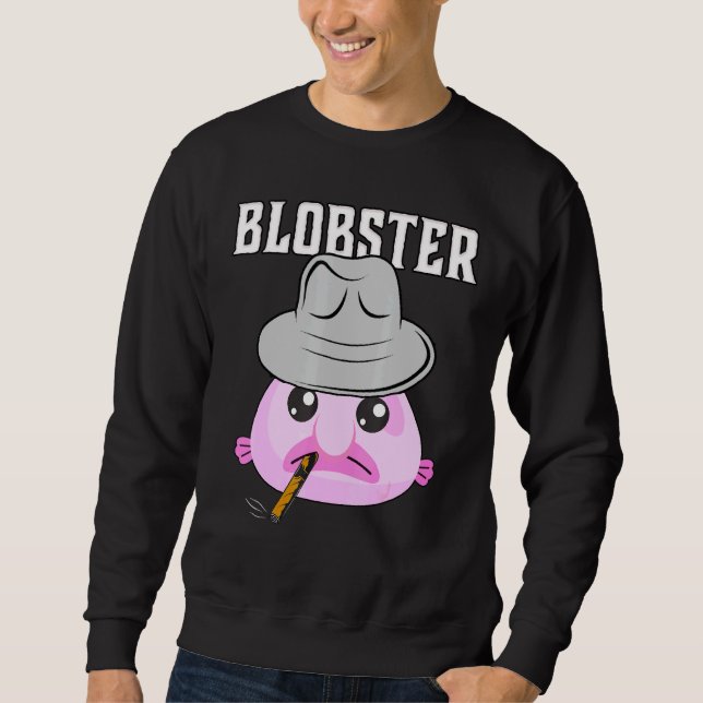 Sweatshirt Blobfish Homard Blobster Poisson Fedora Casquette  (Devant)