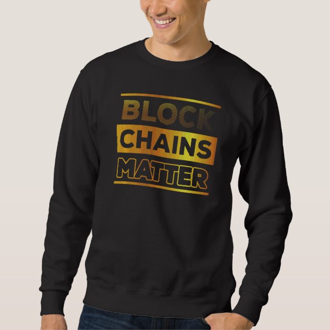 Sweatshirt Blockchain Cryptomonnaie Bitcoin Crypto Traders M (Devant)
