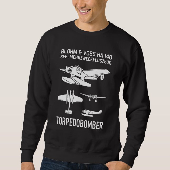 Sweatshirt Blohm & Voss Ha 140 Allemand 2ème guerre mondiale  (Devant)