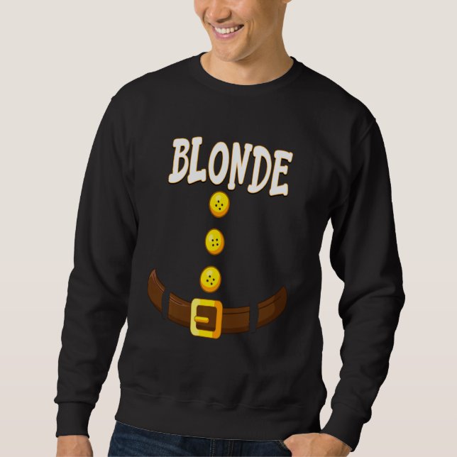 Sweatshirt Blonde drôle Noël Gnome Nain Matching Elf Co (Devant)