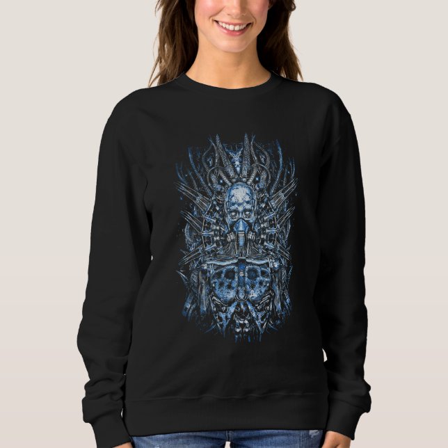Sweatshirt Bloodboy  Horror Illustration  Dark  CyBorg  SciFi (Devant)