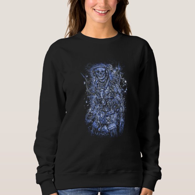 Sweatshirt Bloodboy  Horror Illustration  Dark  SciFi  Blue (Devant)