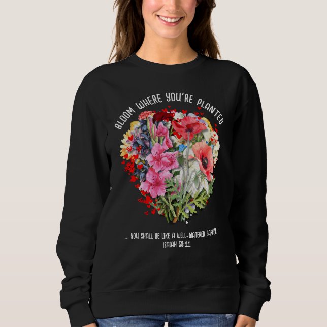 Sweatshirt BLOOM OÙ VOUS ÊTES PLANTÉ Christian Floral (Devant)