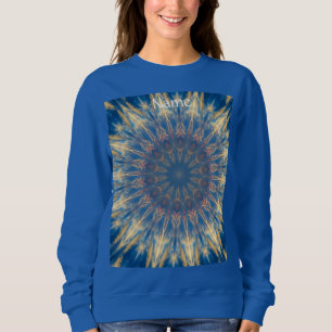 Sweatshirt Blue Chakra Kaleidoscope Thunder_Cove