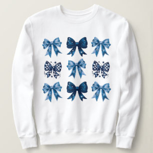 Sweatshirt Blue Coquette esthétique