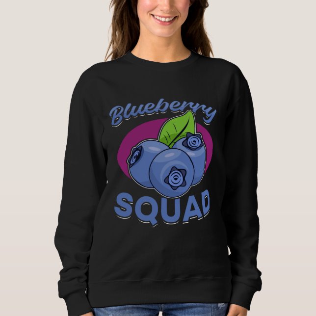 Sweatshirt Blueberry Fruit  Blueberry Squad  1 (Devant)