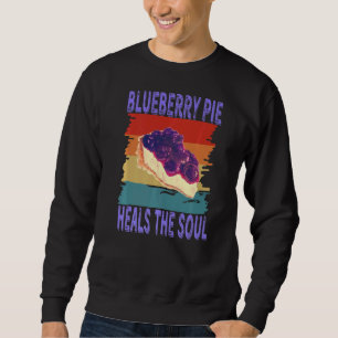 Sweatshirt Blueberry Pie guérit l'âme Retro Vintage Blueber