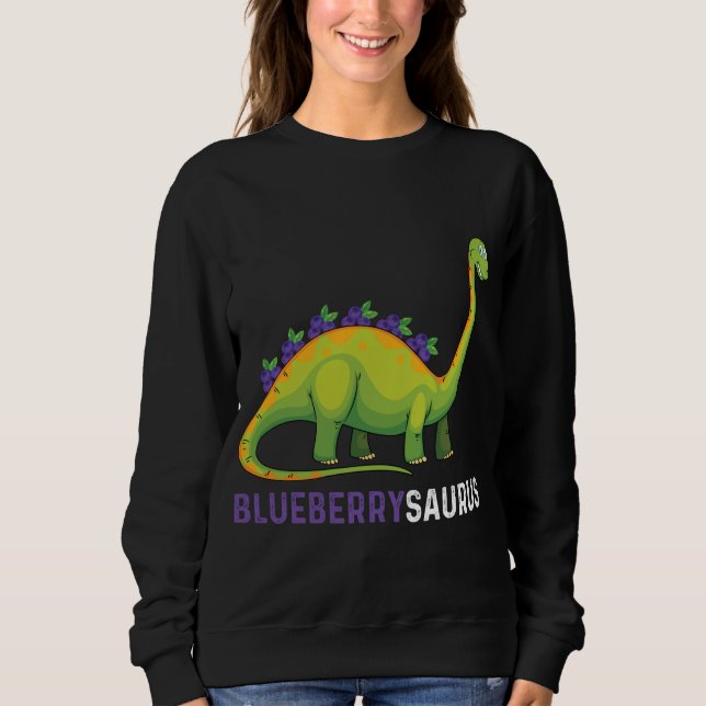 Sweatshirt Blueberrysaurus Vêtements Blueberry Dinosaur Dino  (Devant)