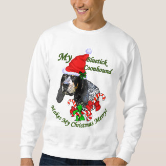 Sweatshirt Bluetick Coonhound cadeaux de Noël