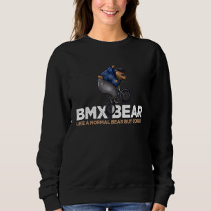 Sweatshirt Bmx Bear Extreme Cyclist Stunts Bm