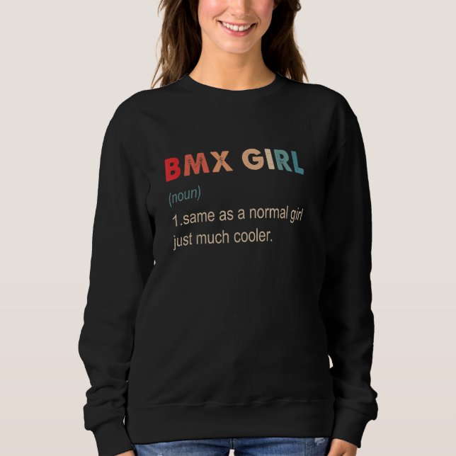Sweatshirt BMX Définition Fille BMX Pour Filles (Devant)