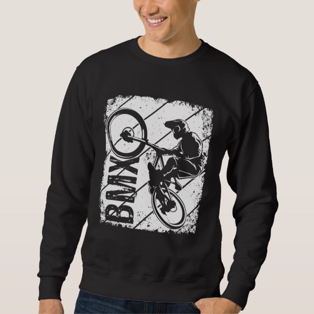 Sweatshirt BMX Retro Vintage Bike Freestyle Biker Fan (Devant)