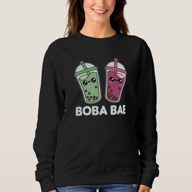 Sweatshirt Boba Bae - Bubble Tea Kawaii Boba Tea Love (Devant)