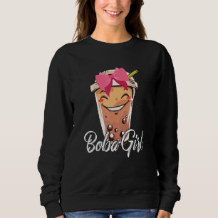 Sweatshirt Boba Girl mignonne sourire Boba Thé Boire Boba Boi
