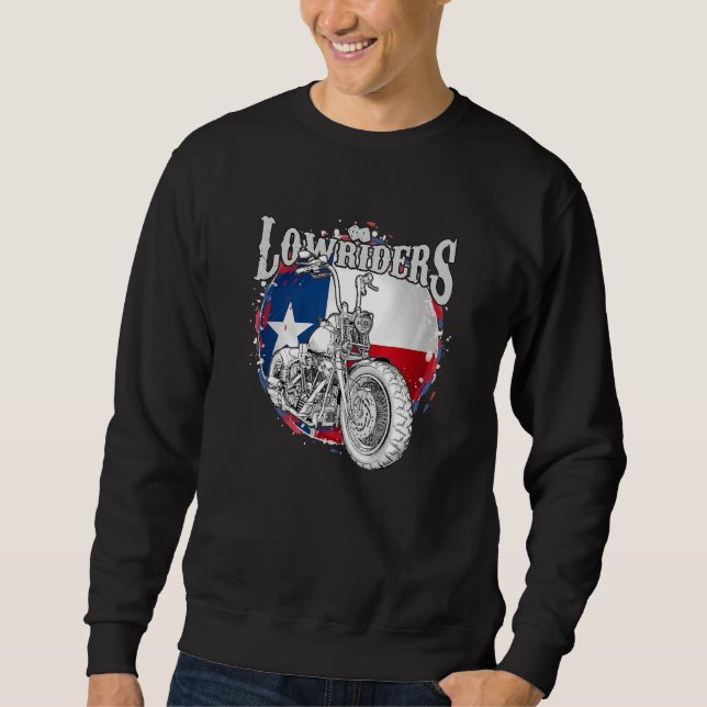 Sweatshirt Bobber Low Rider Clothes Chicano Cholo Vicla Lowri (Devant)