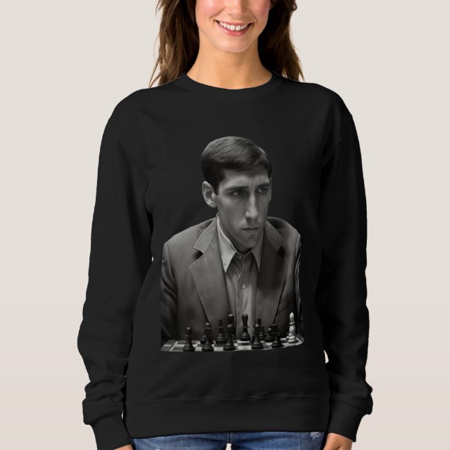 Sweatshirt Bobby derrière l'échiquier (Devant)
