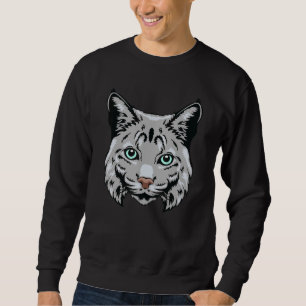 Sweatshirt Bobcat Wildcat Stress Cool Animal Tête Masc