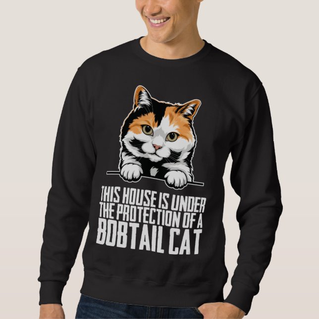 Sweatshirt Bobtail kittens  Bobtail mom  Bobtail dad (Devant)