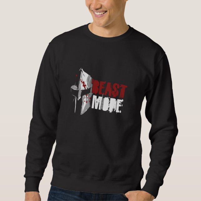 Sweatshirt Bodybuilder Weightlifter Beast Gym entraînement Fi (Devant)