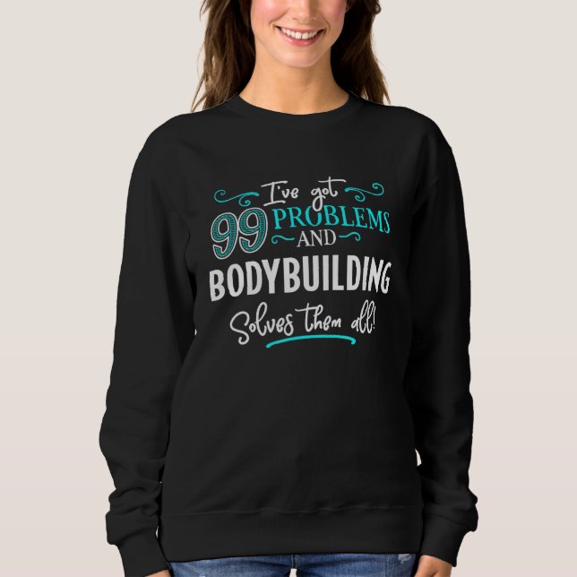 Sweatshirt Bodybuilding Design - Bodybuilding Les résout tous (Devant)