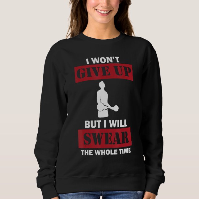 Sweatshirt Bodybuilding  Dire Exercice des biceps Entraînemen (Devant)