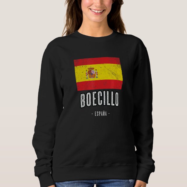 Sweatshirt Boecillo Espagne Es Drapeau Ville - Bandera Ropa - (Devant)