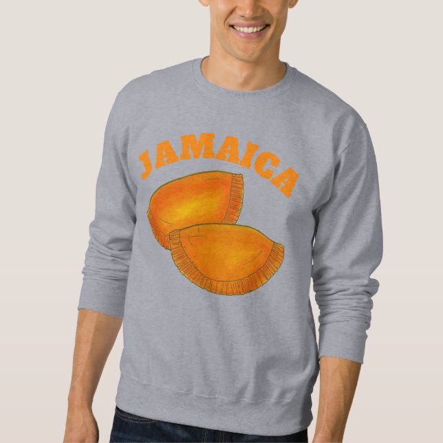 Sweatshirt Boeuf épicé jamaïcain Patty Patty Jamaïque Pâtisse (Devant)