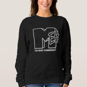 Sweatshirt Bof Trop de Publicités Graphique Nouveauté Sarcast
