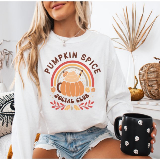 Sweatshirt Boho Chic Citrouille Spice Social Club (Créateur téléchargé)
