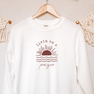 Sweatshirt Boho Christian Surf Livin sur une prière
