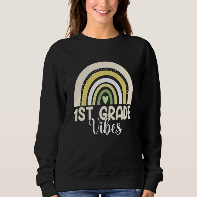 Sweatshirt Boho Rainbow Vibes Première Année 1ère Enseignants (Devant)