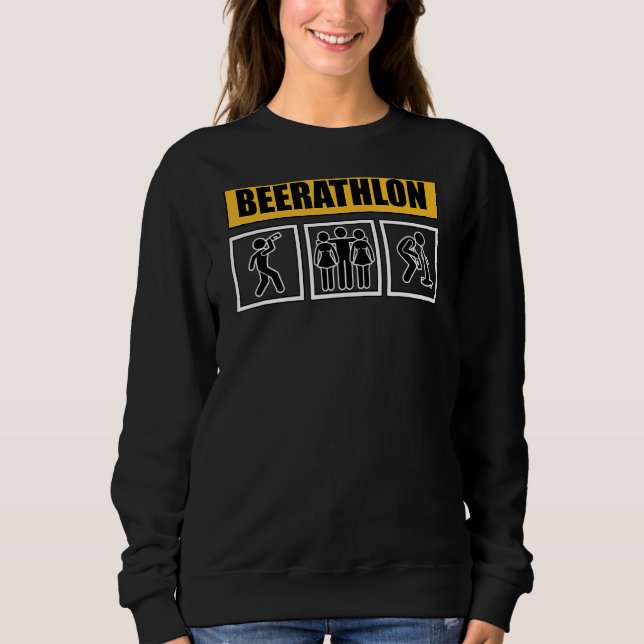 Sweatshirt Boire Bière Mountain Boire de bière (Devant)