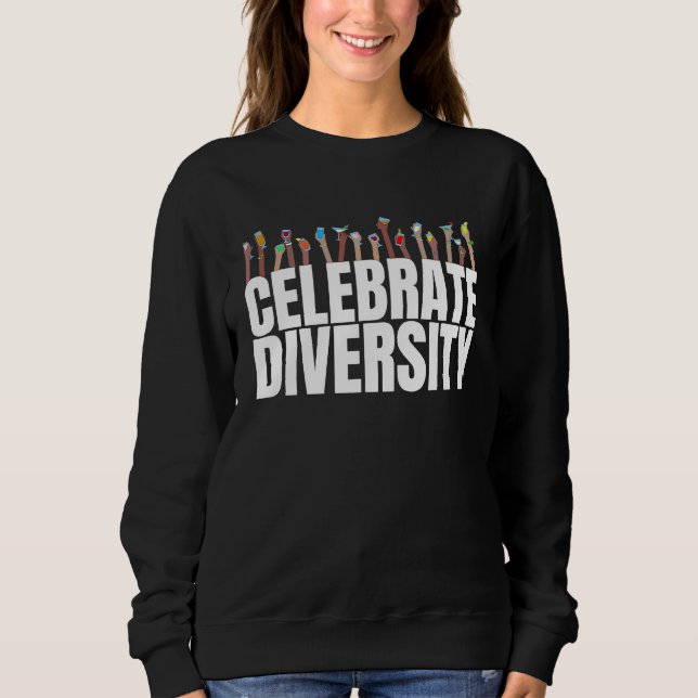 Sweatshirt Boire  Célébrer la diversité  pour le barman (Devant)