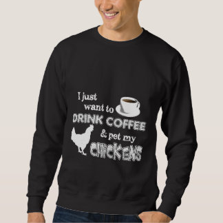 Sweatshirt Boire Du Café Et Animaux De Compagnie Mon Producte
