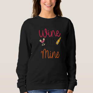 Sweatshirt Boire du vin Nom de famille est à moi Enterrement 