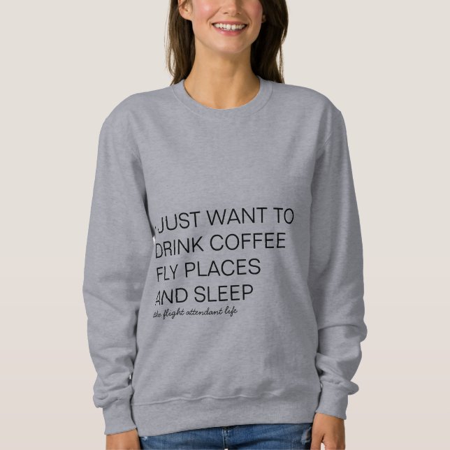 Sweatshirt Boire et voler un T-shirt féminin (Devant)