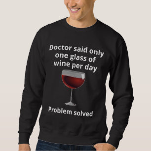 Sweatshirt Boire plus de vin