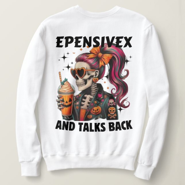 Sweatshirt Boisson d'Halloween (Design dos)